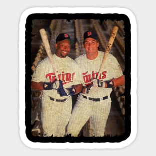 Kirby Puckett and Kent Hrbek in Minnesota Twins Sticker